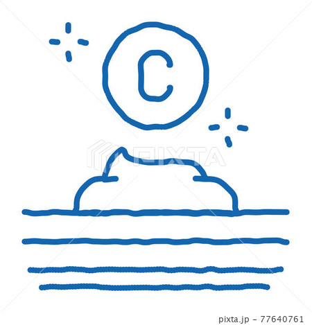 Collagen Cream doodle icon hand drawn illustration 77640761