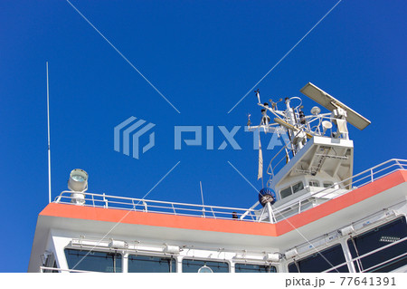 Ship Bridge Antennas And Weather Sensors Detail 77641391