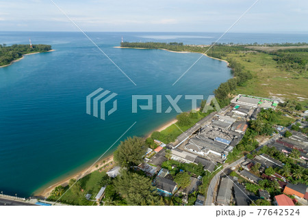 Amazing view Tropical sea at Phuket island and Phang Nga province Thailand Aerial view landscape Amazing view Tropical sea at Phuket island and Phang Nga province Thailand Aerial view landscape 77642524