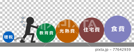 遭受家庭預算之苦的人的插圖 77642939