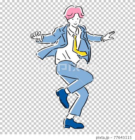 Various poses of a businessman in a suit Various poses of a businessman in a suit 77643115