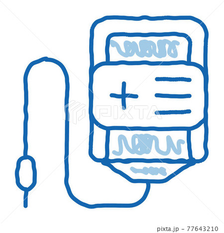 Volunteers Support Bottle doodle icon hand drawn illustration 77643210
