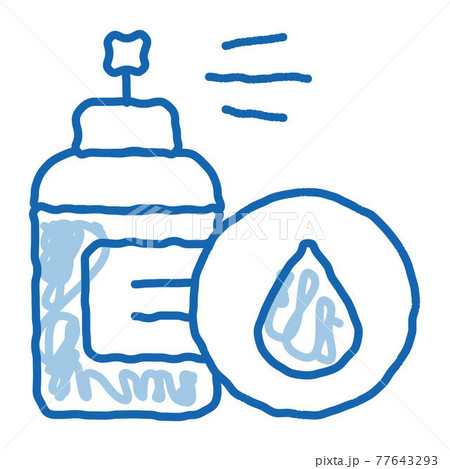 Spray Lotion Drop Cosmetic doodle icon hand drawn illustration Spray Lotion Drop Cosmetic doodle icon hand drawn illustration 77643293