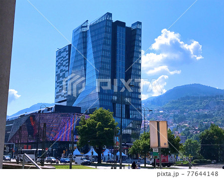 Travel to Europe under summer on holiday,Sarajevo in Bosnia and Herzegovina 77644148
