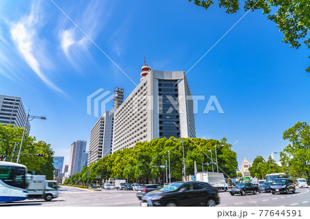 東京の都市風景 警視庁本部庁舎、桜田門周辺の風景 東京の都市風景 警視庁本部庁舎、桜田門周辺の風景 77644591