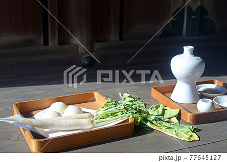 原田神社小宮社正月のお供え-6 原田神社小宮社正月のお供え-6 77645127