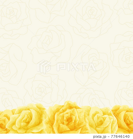 父の日 水彩 黄色い薔薇 フレーム 背景付き 正方形 父の日 水彩 黄色い薔薇 フレーム 背景付き 正方形 77646140