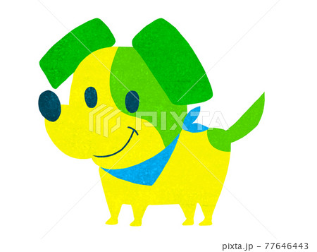 カートゥーンタッチのジャックラッセル犬イラスト カートゥーンタッチのジャックラッセル犬イラスト 77646443