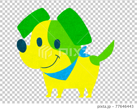 カートゥーンタッチのジャックラッセル犬イラスト カートゥーンタッチのジャックラッセル犬イラスト 77646443