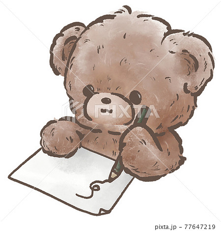 Teddy Bear To Scribble Stock Illustration