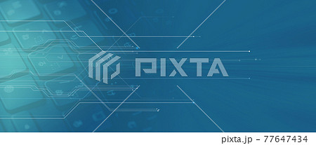 IoT背景用デジタルイメージ素材 IoT背景用デジタルイメージ素材 77647434
