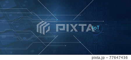 IoT背景用デジタルイメージ素材 77647436