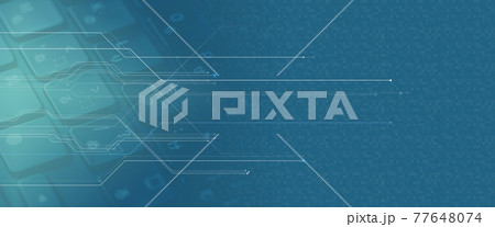 IoT背景用デジタル格子イメージ素材 IoT背景用デジタル格子イメージ素材 77648074