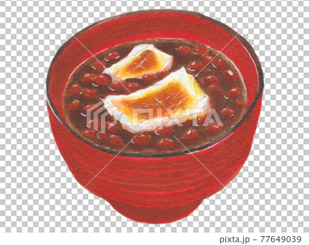 手描き飲食メニュー　ぜんざい 77649039