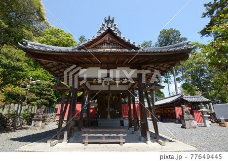 大歳神社　拝殿　京都市大原野 77649445