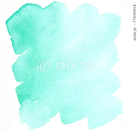 a photo image of abstract green sky watercolor on paper, hand paint of green sky watercolor for background, wet technique on paper 77649918