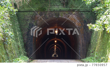宇津ノ谷隧道(明治トンネル)の芸術的な光景が素晴らしい 宇津ノ谷隧道(明治トンネル)の芸術的な光景が素晴らしい 77650957