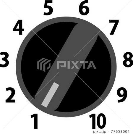 1から10までの数字が付いたダイヤル 1から10までの数字が付いたダイヤル 77653004