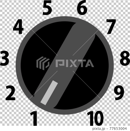 1から10までの数字が付いたダイヤル 1から10までの数字が付いたダイヤル 77653004