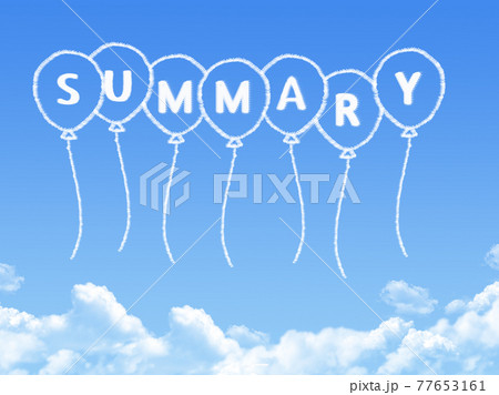 Summary cloud shape 77653161