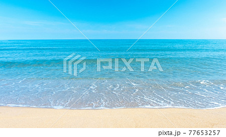 日本海の浜辺（鳥取県　湯梨浜町） 77653257