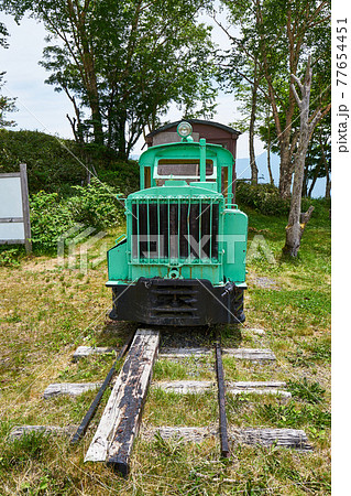 長野県飯田市　しらびそ高原の遠山森林鉄道の保存機関車 77654451