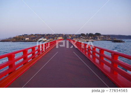越前海岸 雄島の雄島橋 越前海岸 雄島の雄島橋 77654565