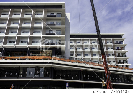 完成間近のあちてらす倉敷 ホテル・商業棟 岡山県倉敷市 完成間近のあちてらす倉敷 ホテル・商業棟 岡山県倉敷市 77654585