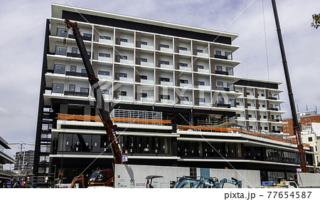 完成間近のあちてらす倉敷 ホテル・商業棟 岡山県倉敷市 完成間近のあちてらす倉敷 ホテル・商業棟 岡山県倉敷市 77654587