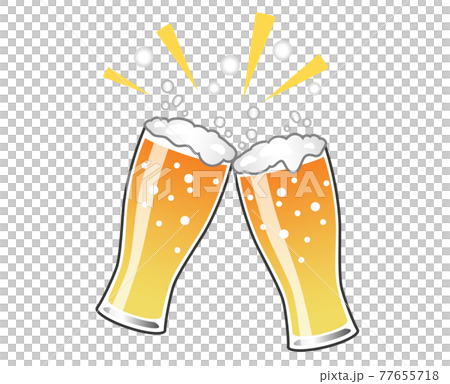 Cheers! Beer glass vector illustration Cheers! Beer glass vector illustration 77655718