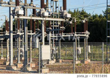 Electric substation tower for generating energy 77655896