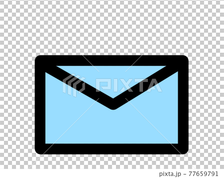 Love letter letter icon blue 77659791