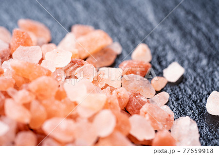 ピンクソルト ヒマラヤ岩塩の写真素材