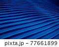 Decorative background blue color, striped texture upper and lower gradient. Wallpaper. Art. Design. 77661899