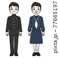 男子生徒　制服　ジェンダーレス 77665197
