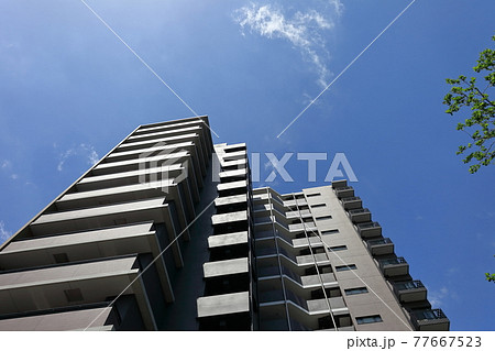青空とマンション イメージ 青空とマンション イメージ 77667523