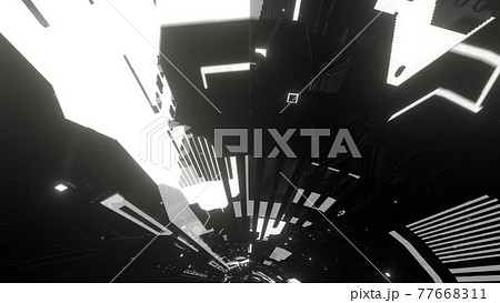サイバー トンネル 機械 宇宙 Sci Fi 別verあり のイラスト素材