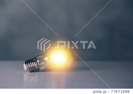 Light bulb with symbol of idea and inspiration, lightbulb with thinking and imagination efficient. Light bulb with symbol of idea and inspiration, lightbulb with thinking and imagination efficient. 77671686
