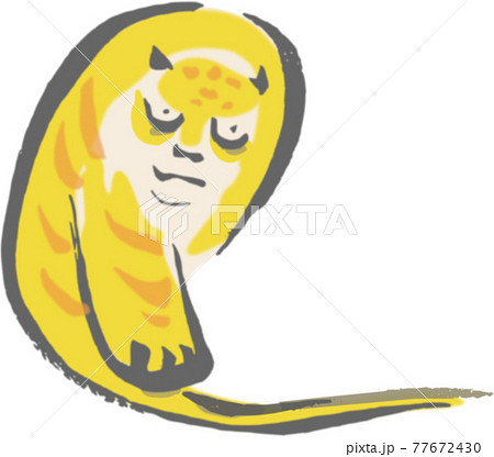 『鳥獣略画式』 鍬形蕙斎(虎) 77672430