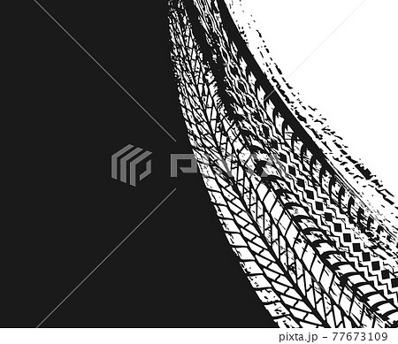 Motorsport vector background with car tires traces 77673109