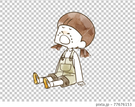 泣いている女の子 77676153