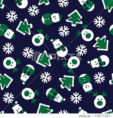 Christmas Snowman seamless pattern design Christmas Snowman seamless pattern design 77677181
