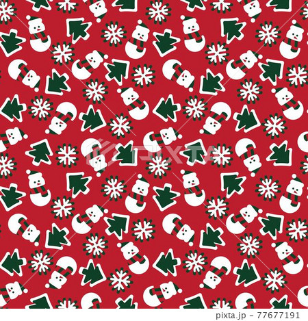 Christmas Snowman seamless pattern design Christmas Snowman seamless pattern design 77677191