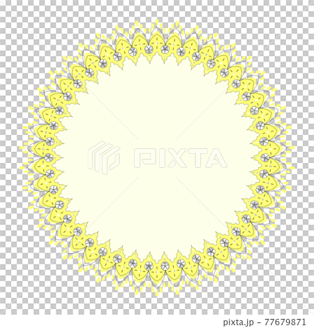 Feminine frame material with lace motif illustration (vector / cutout) Feminine frame material with lace motif illustration (vector / cutout) 77679871