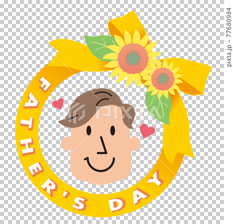 父の日　メッセージ　Father's Day　イラスト 77680984