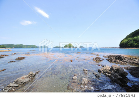 道瀬海岸からの紀の松島・熊野灘を望む　【三重県北牟婁郡紀北町】 77681943