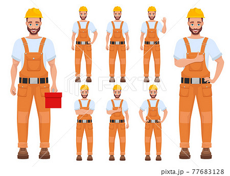 Man worker vector design illustration isolated on white background Man worker vector design illustration isolated on white background 77683128