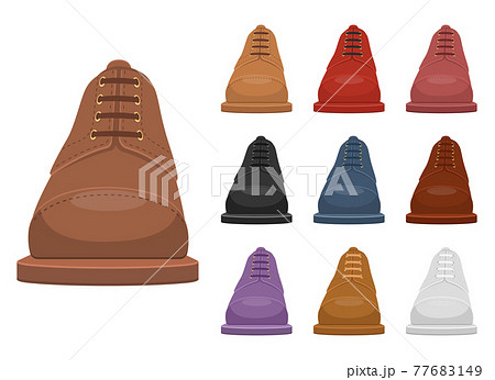 Man leather shoes vector design illustration isolated on white background Man leather shoes vector design illustration isolated on white background 77683149