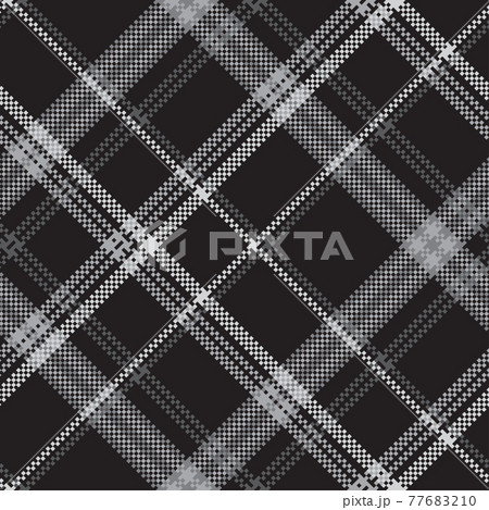 Black and white plaid pixel pattern. 77683210