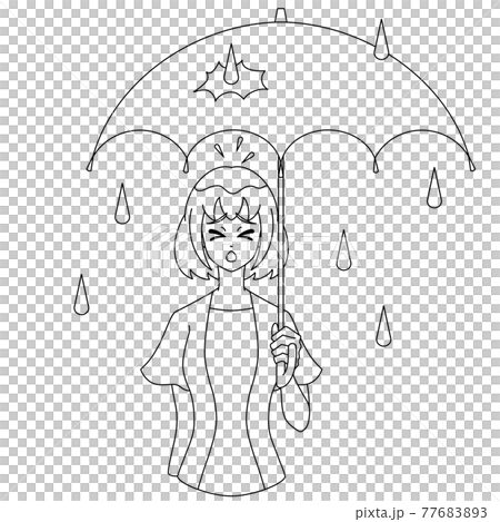 用破傘畫線的女人 用破傘畫線的女人 77683893